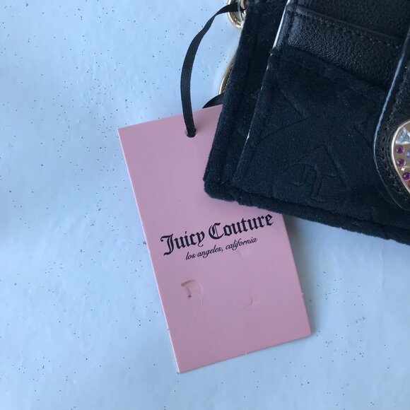 JUICY COUTURE Glitz Out Tab Elongated CC Liquorice Black - Picture 7 of 7